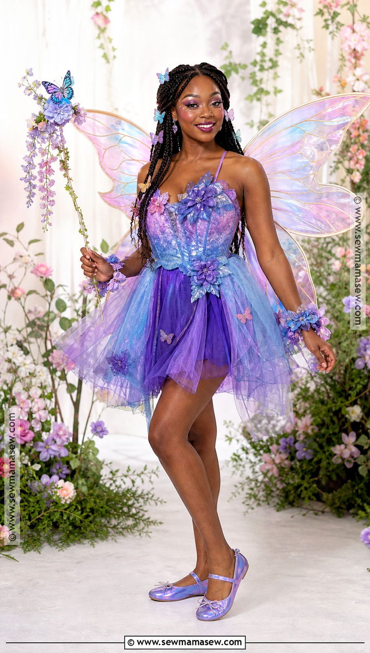 Butterfly Fairy Halloween Costume With Wings - 45 halloween costumes for black women