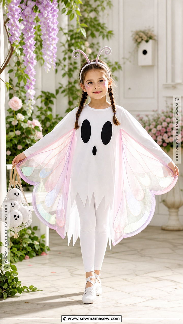 Butterfly Ghost Costume - 30 kids ghost costume ideas