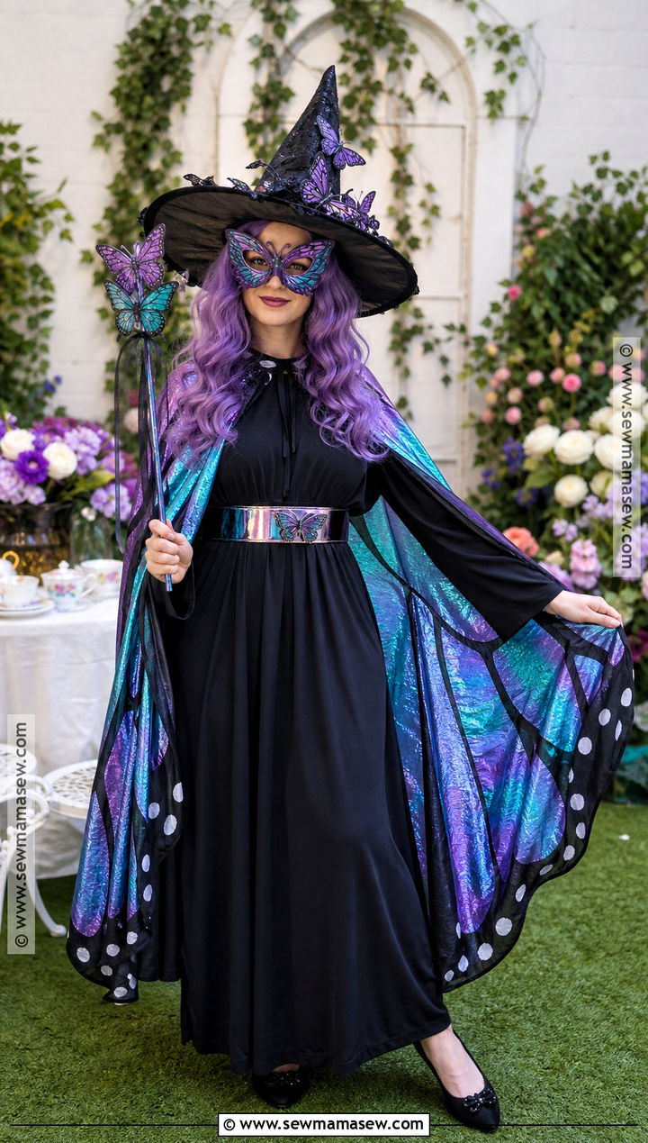 Butterfly Witch Mask Costume - 30 witch mask ideas