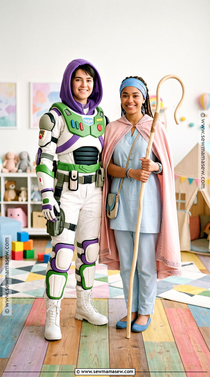 Buzz Lightyear And Bo Peep Couple Costume - 50 couple halloween costumes