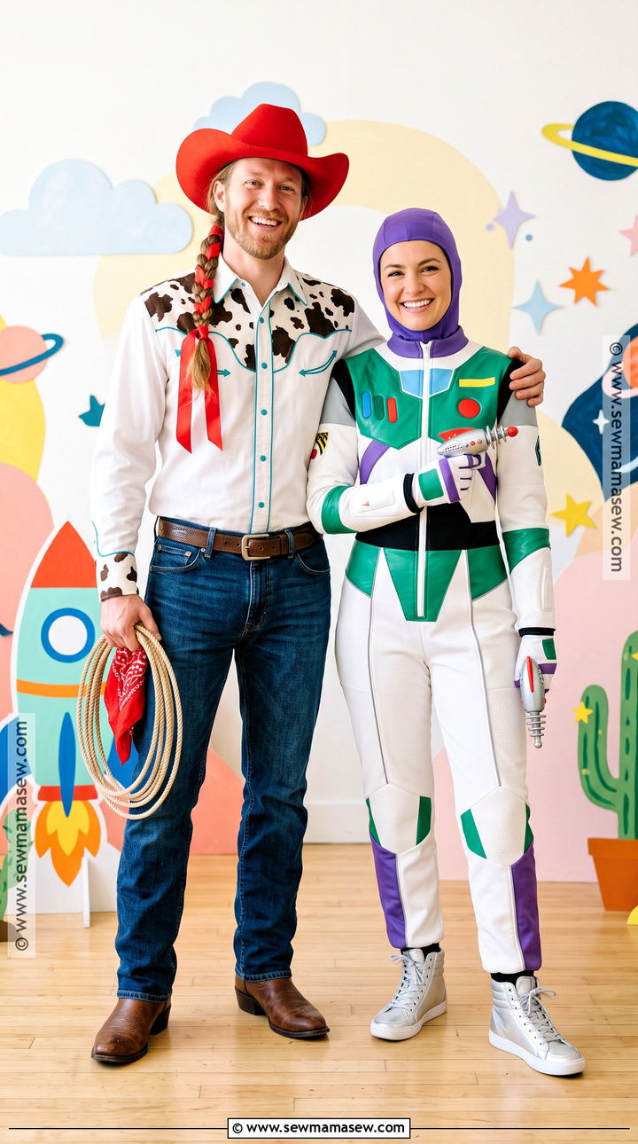 Buzz Lightyear And Jessie Couple Costume - 45 halloween costumes for couples