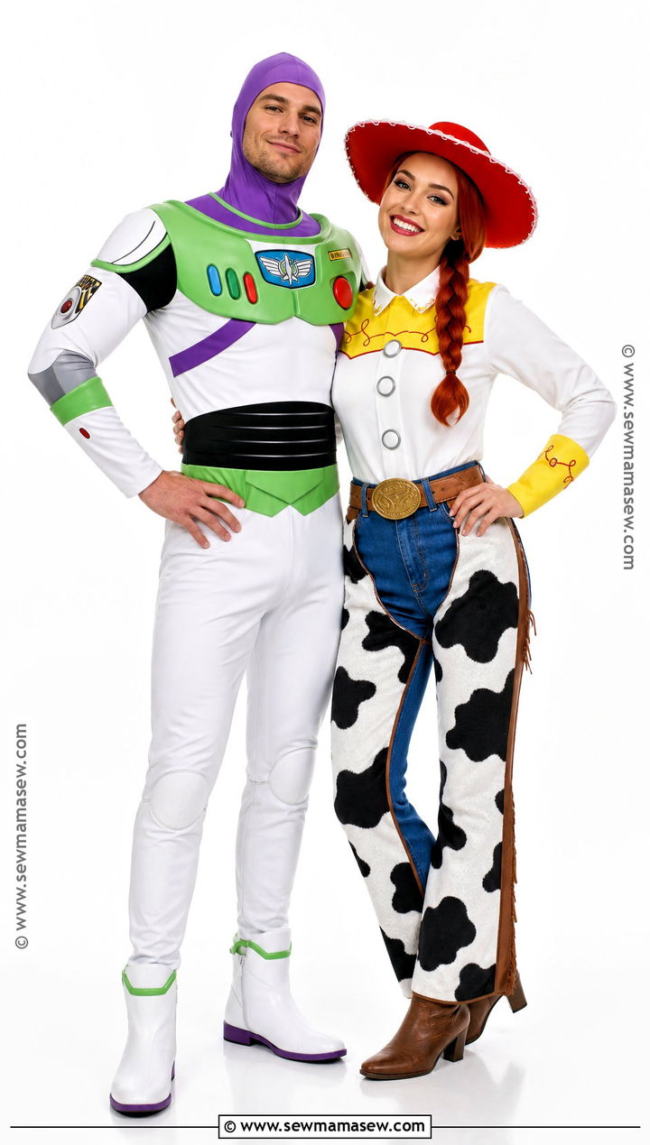 Buzz Lightyear And Jessie Couple Costume - 50 couples costume ideas