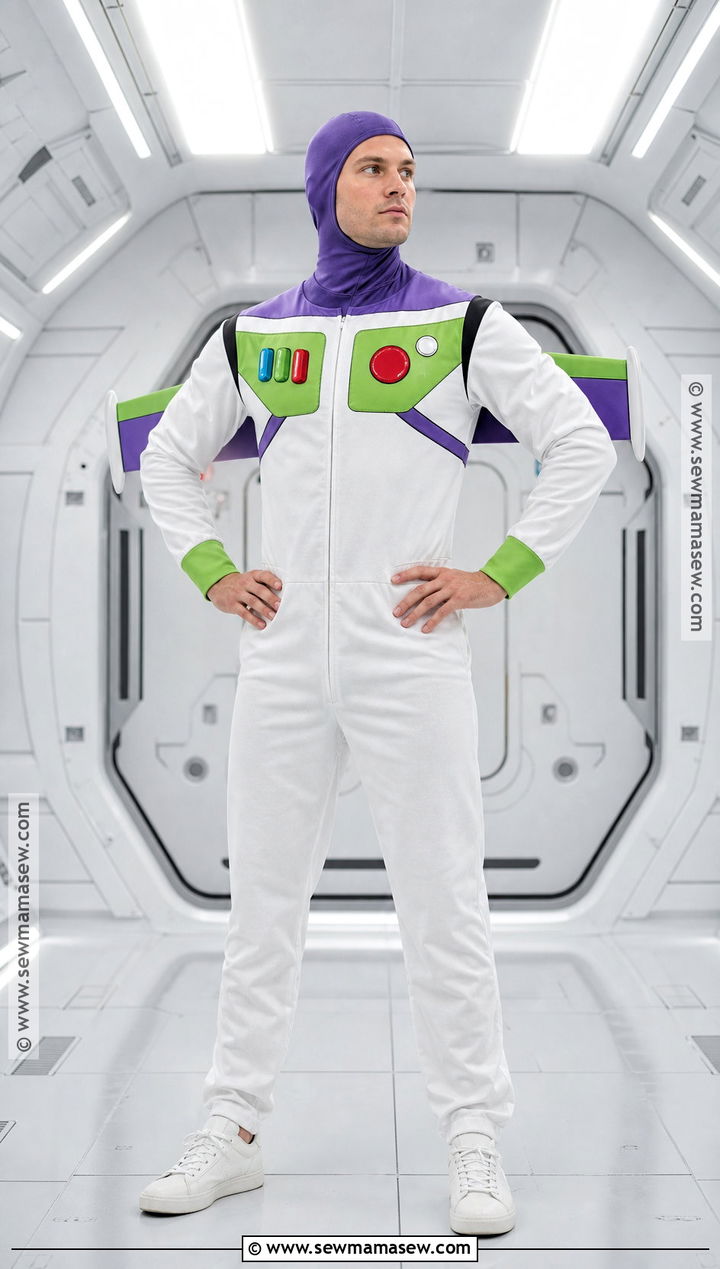 Buzz Lightyear Costume With White Jumpsuit - 40 disney costume ideas