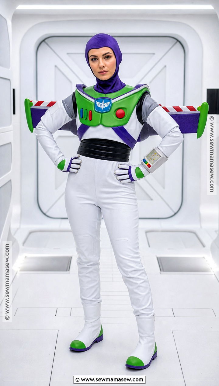Buzz Lightyear Costume With White Space Suit - 30 disney dress up ideas