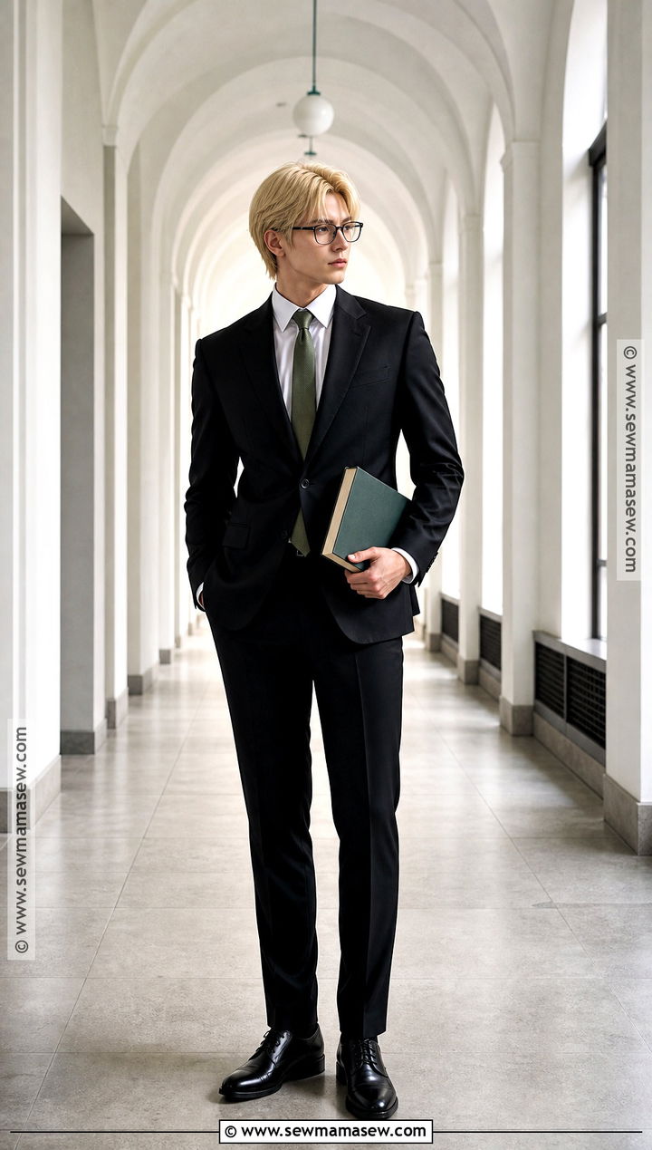 Byakuya Togami Cosplay With Black Suit - 35 danganronpa cosplay ideas