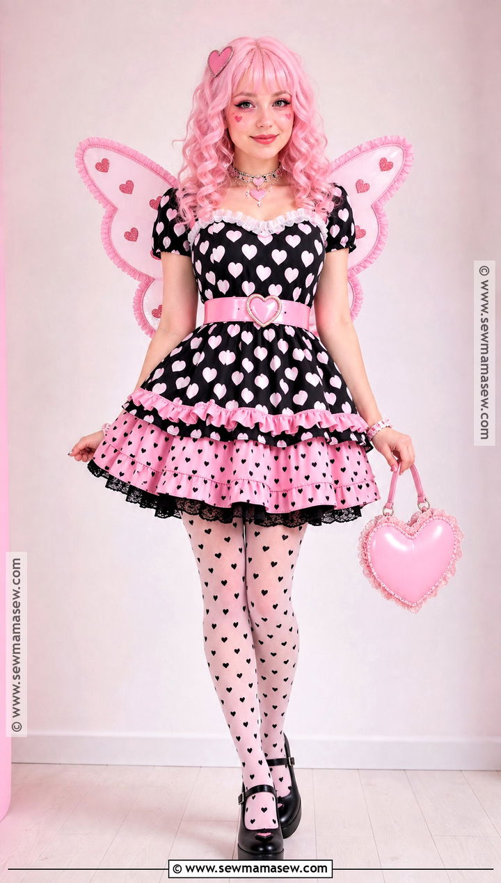 C A Cupid Costume With Heart Print Dress - 35 monster high characters costumes