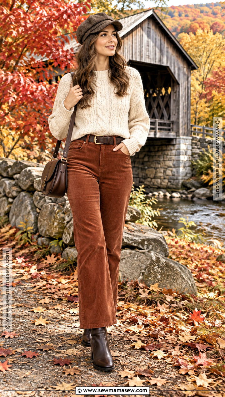 Cable Knit Sweater New England Fall Outfit - 25 new england fall outfits