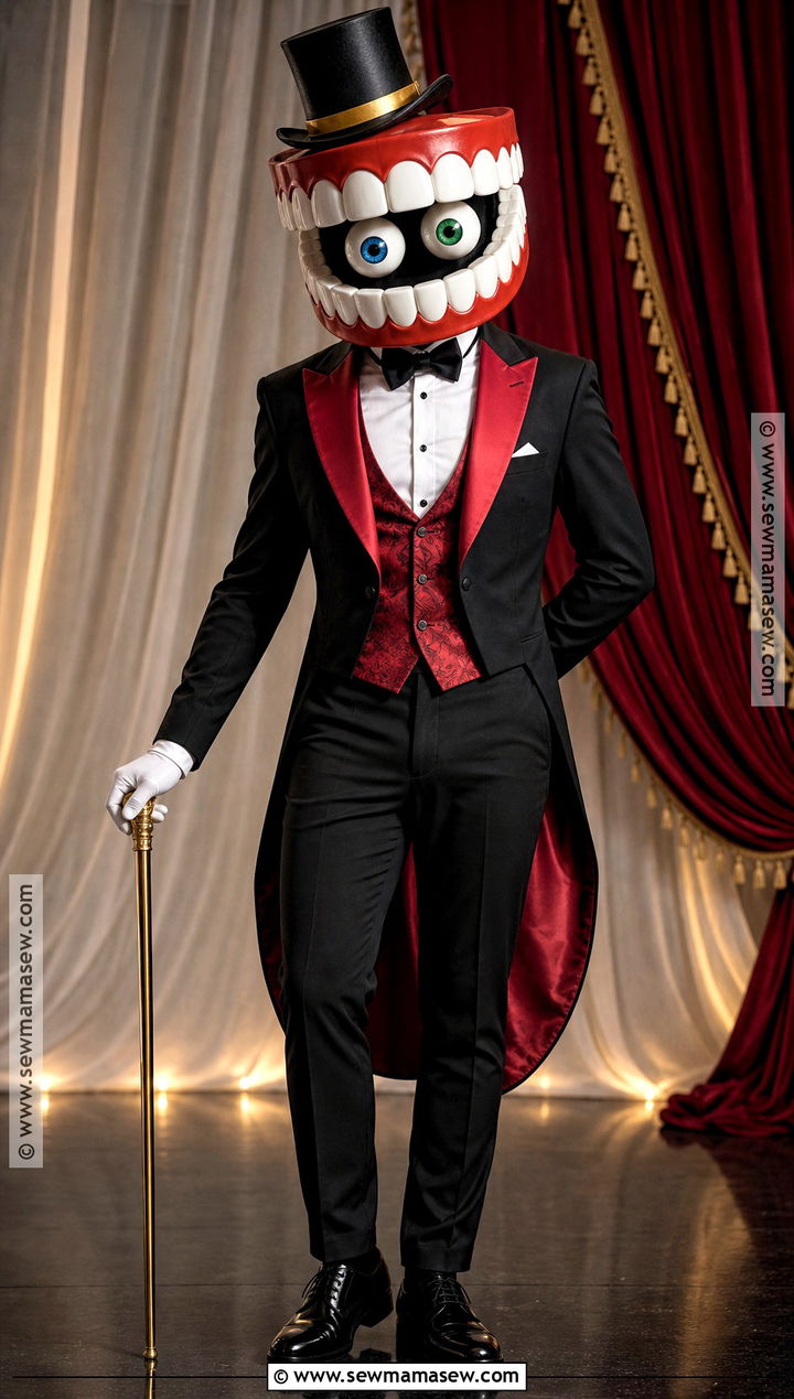 Caine Cosplay With Black Suit - 30 Caine Cosplay Ideas