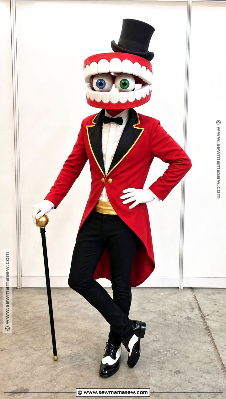 Caine Cosplay With Full Mouth Mask - 30 Caine Cosplay Ideas