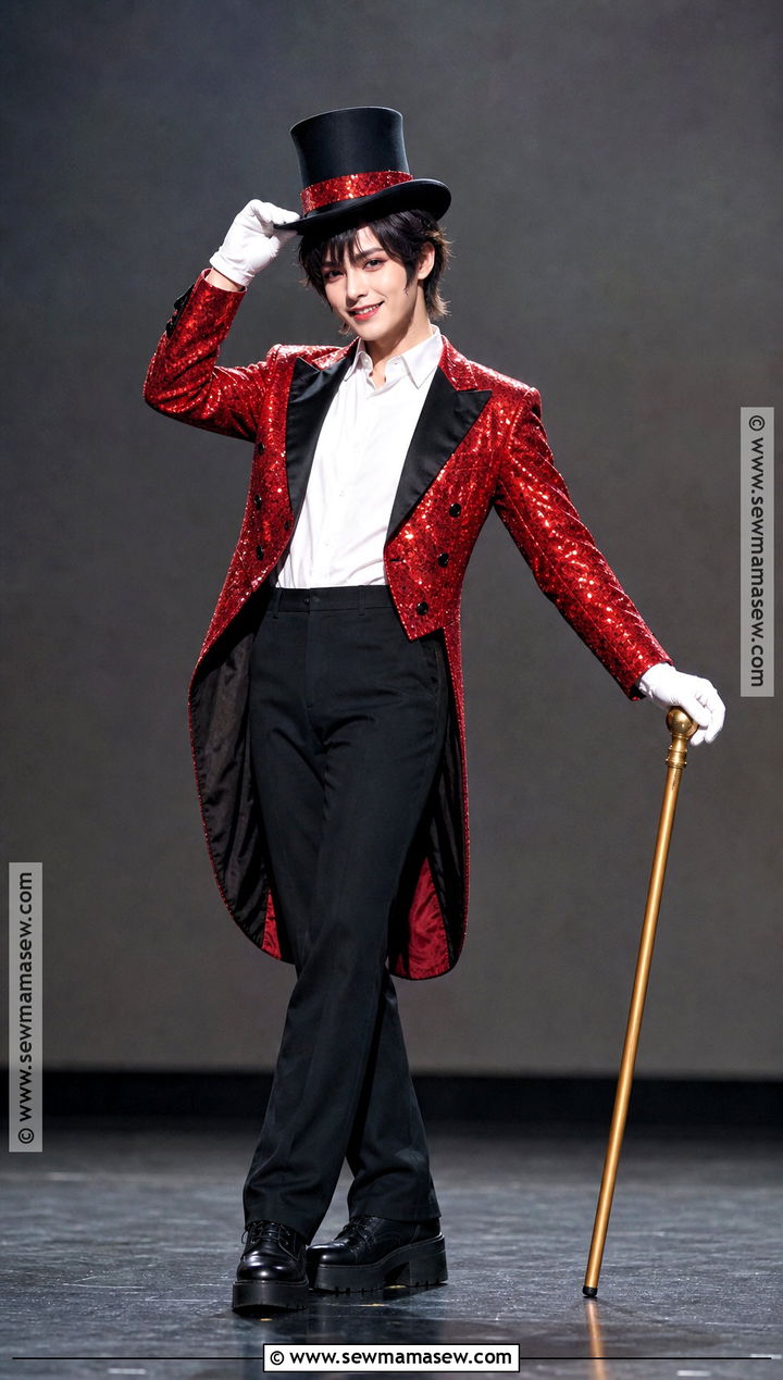Caine Cosplay With Sequin Tailcoat - 30 Caine Cosplay Ideas
