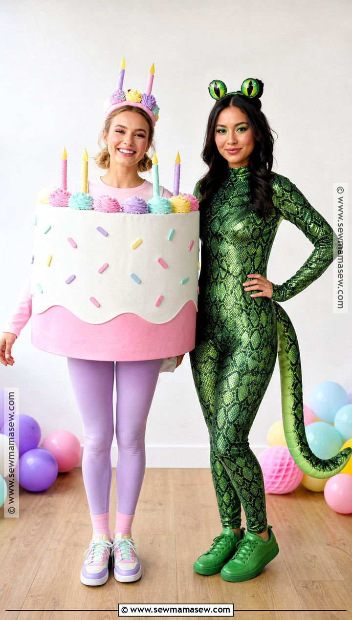 Cake And Snake Costume - 50 rhyme without reason costume ideas