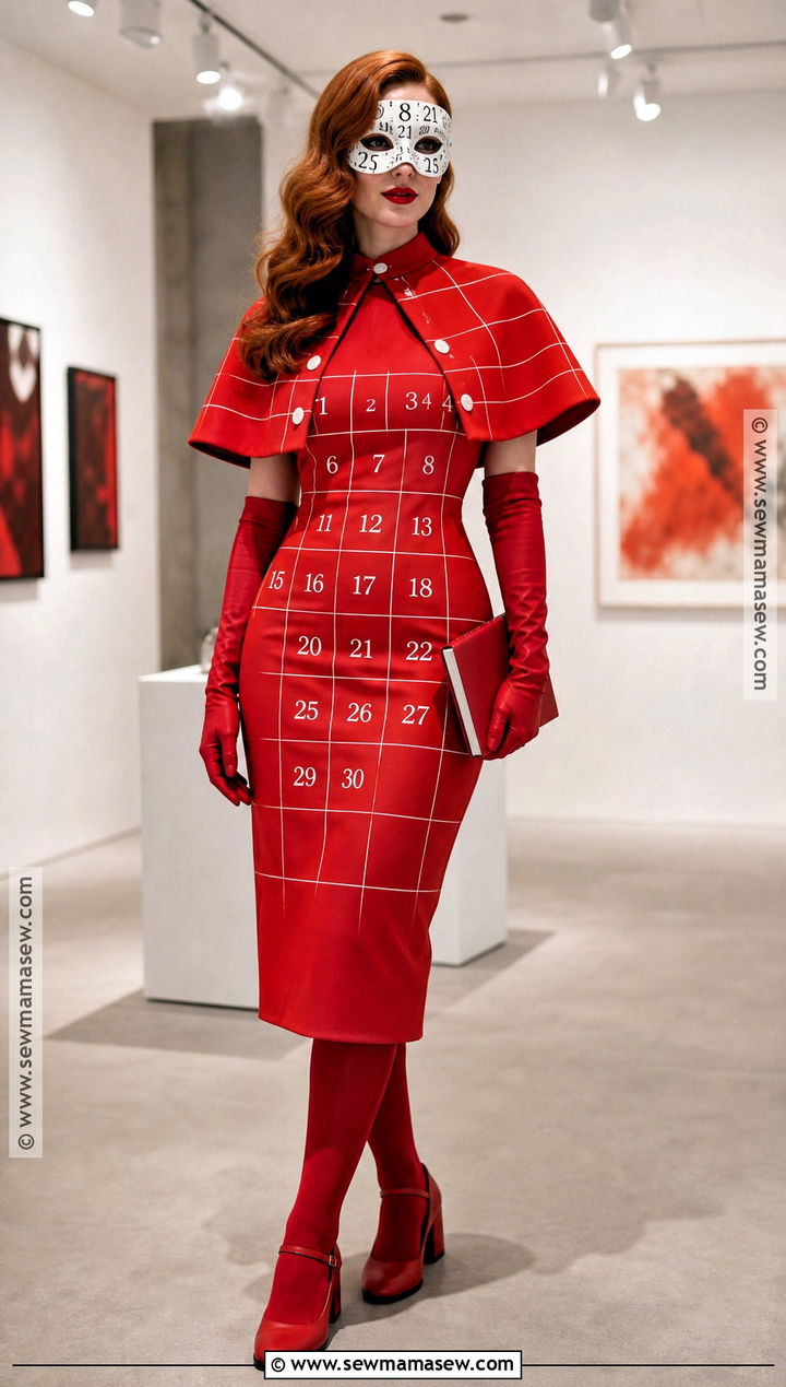 Calendar Girl Costume With Red Dress - 30 batman female costume ideas