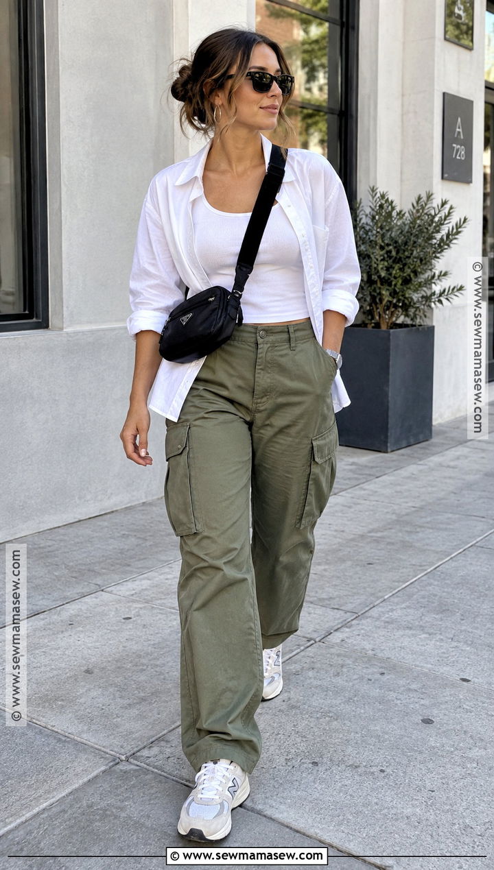 California Fall Button Down And Cargo Pants Outfit - 15 California Fall Outfits 2026