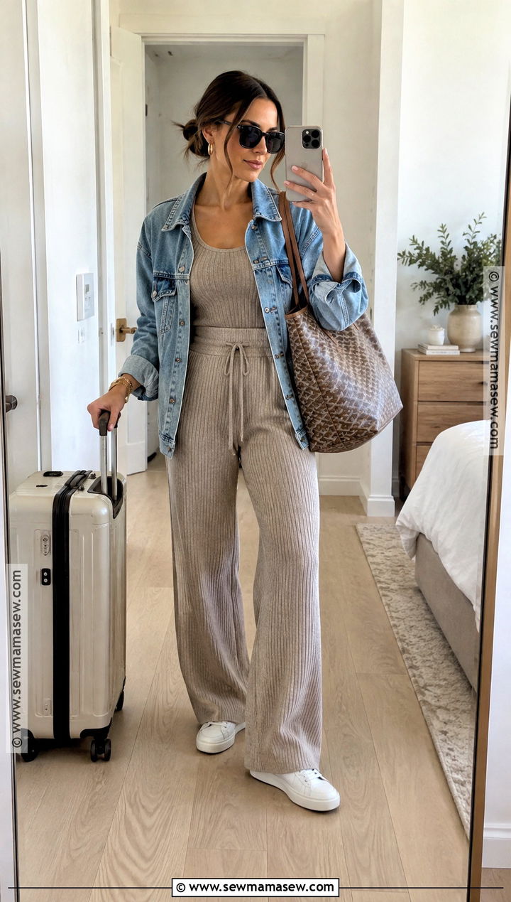 California Fall Neutral Knit Set Outfit - 15 California Fall Outfits 2026