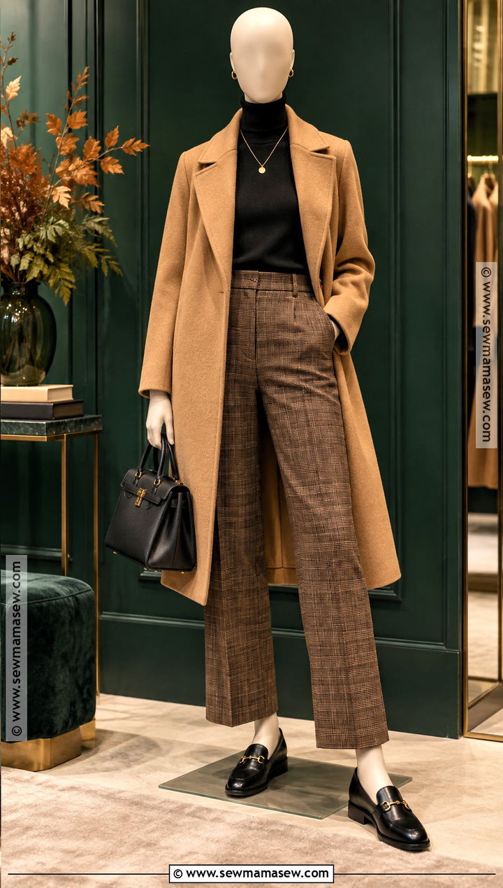 Camel Coat Fall Clothing Display - 15 Cozy Fall Clothing Display Ideas