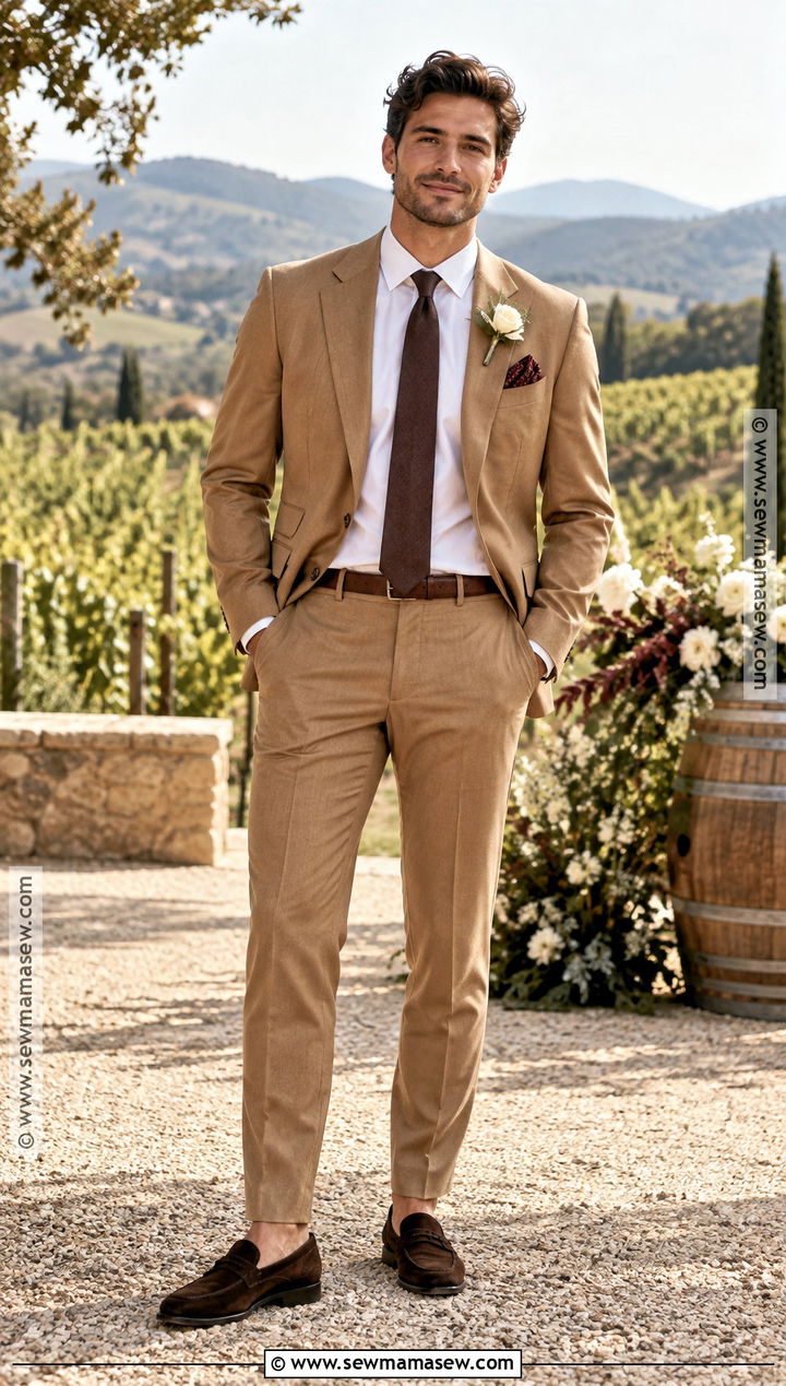 Camel Suit October Groom Attire - 15 october groom attire ideas