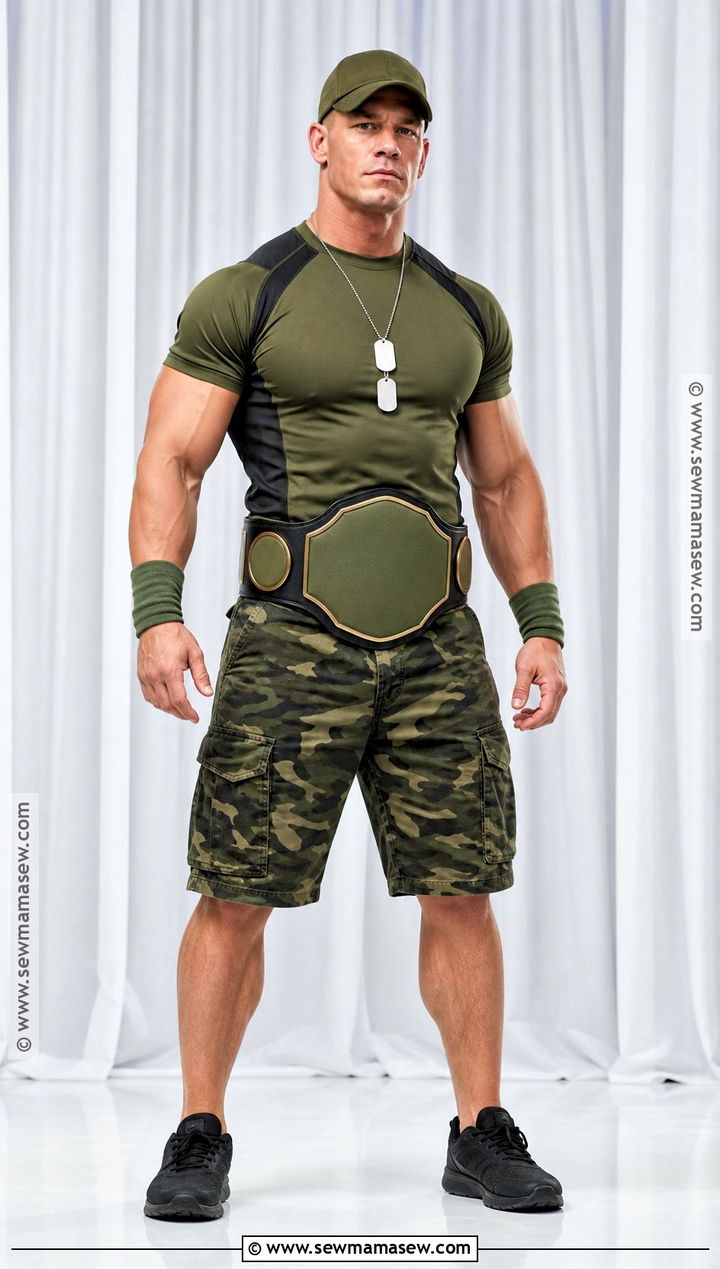 Camouflage John Cena Wrestling Costume - 30 john cena costume ideas