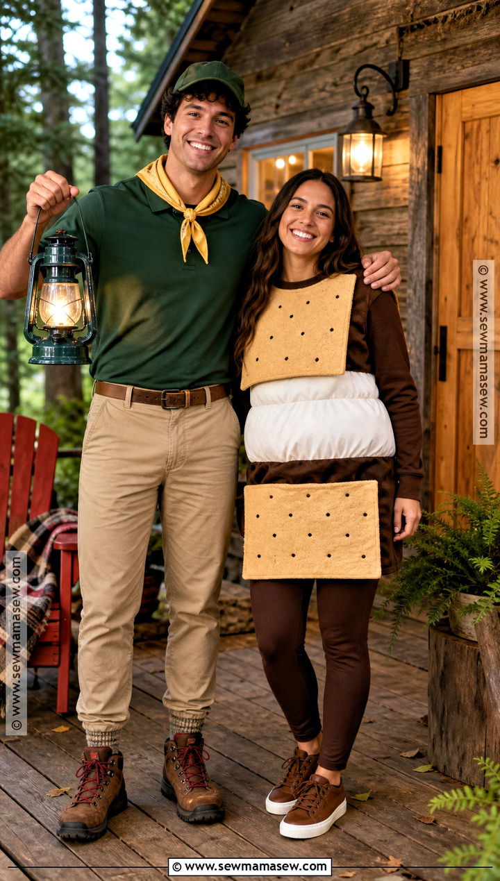Camp Counselor And Smore Duo Costume - 35 unique duo halloween costumes