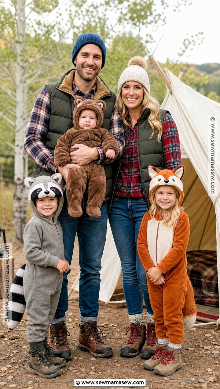 Camping Family And Baby Bear Costume - 40 family costumes with for babies