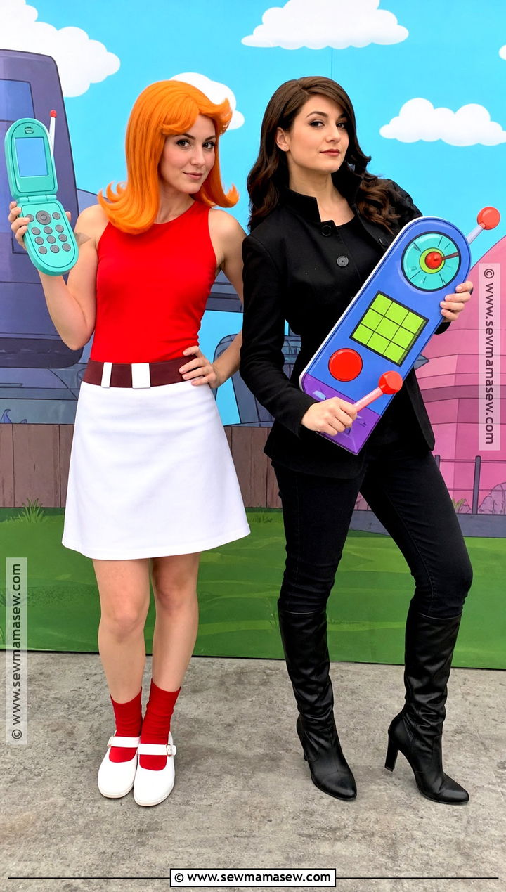 Candace And Vanessa Costume With Cartoon Props - 30 candace and vanessa costume ideas
