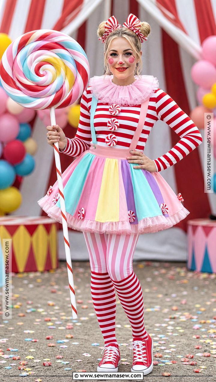 Candy Circus Clown Costume - 30 circus clown costume ideas