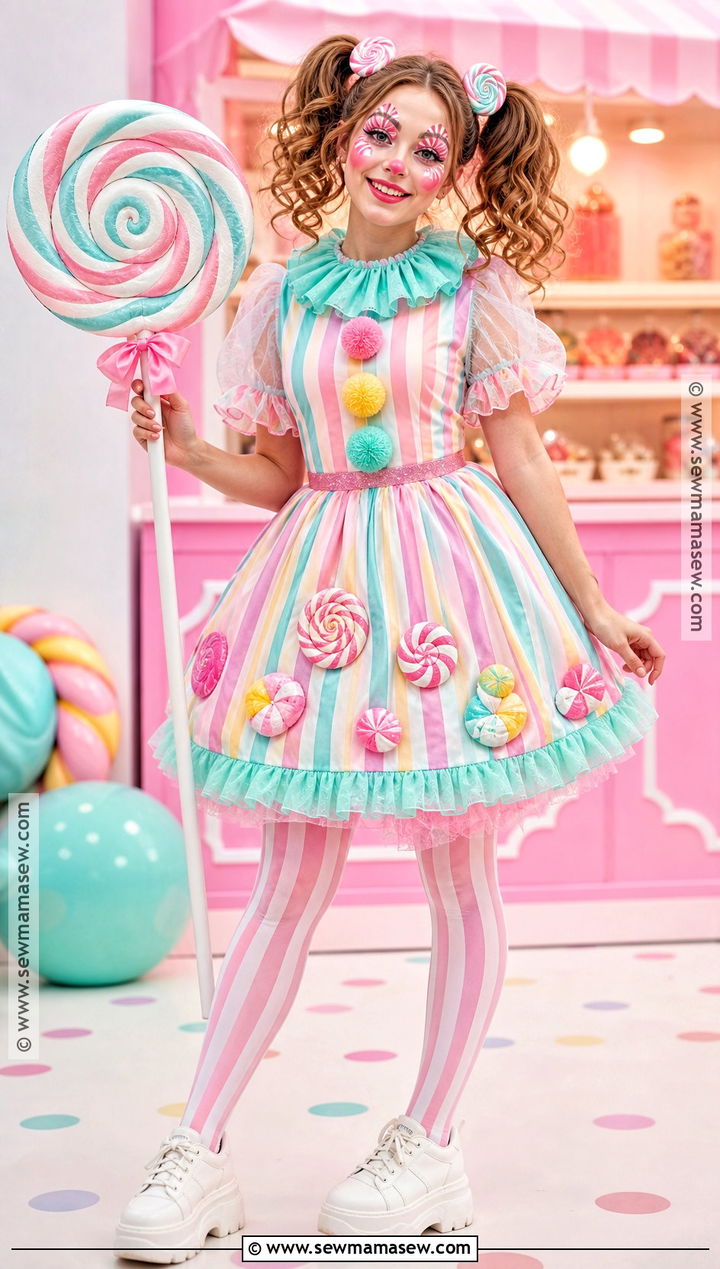Candy Clown Costume - 35 clown costume inspo ideas