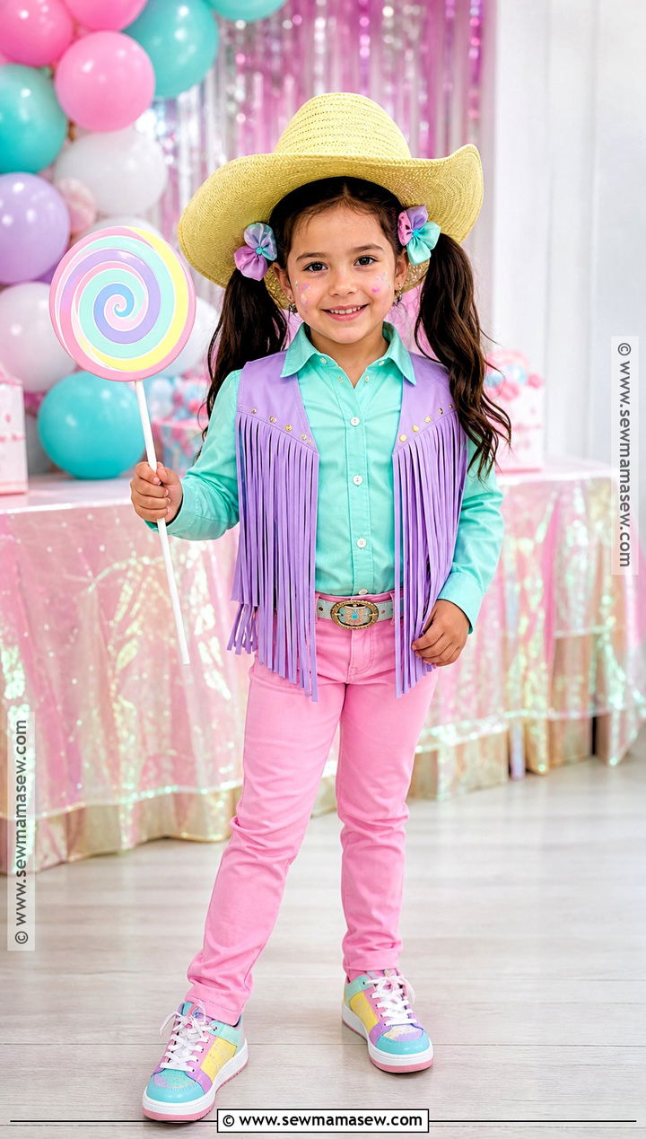 Candy Color Cowgirl Costume - 30 cowgirl costume ideas for kids