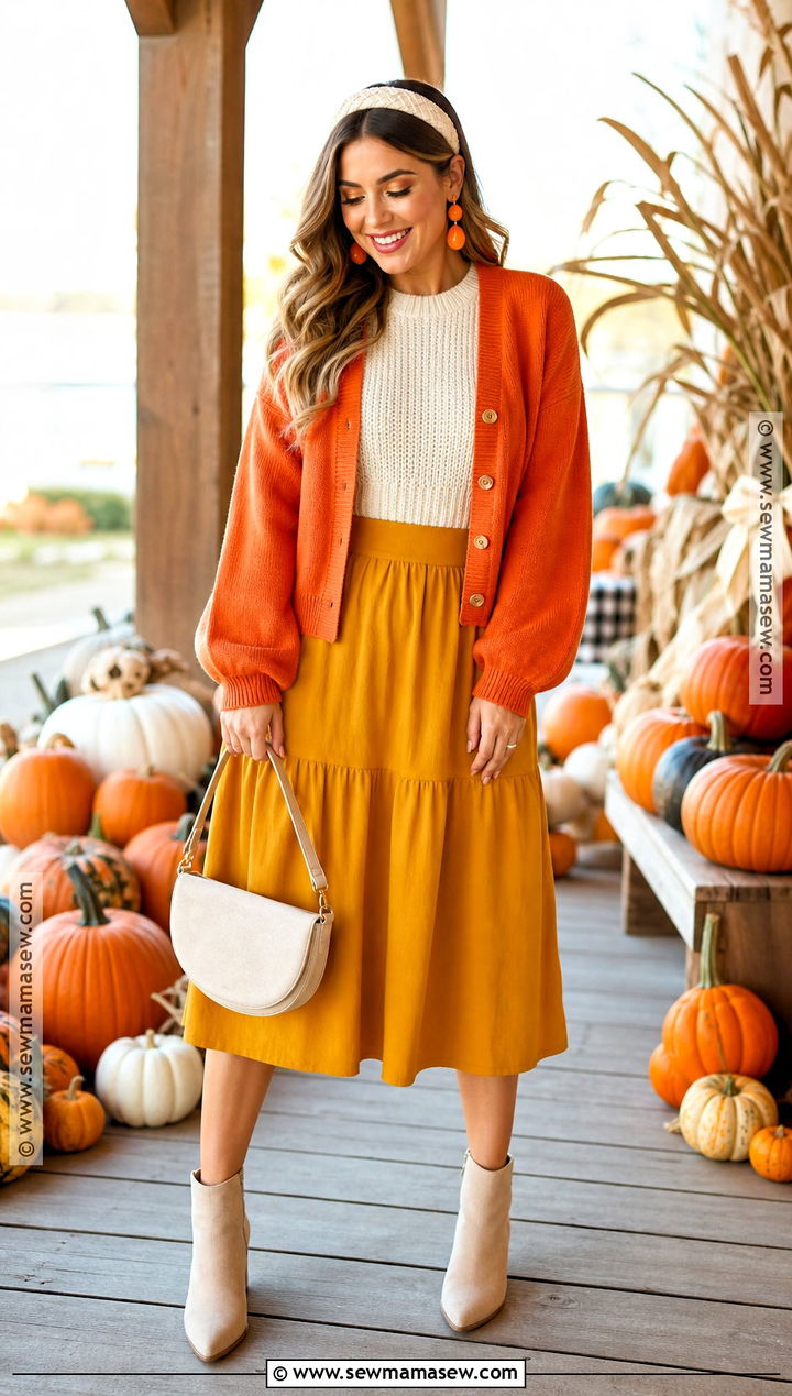 Candy Corn Color Halloween Outfit - 30 Outfits For Halloween