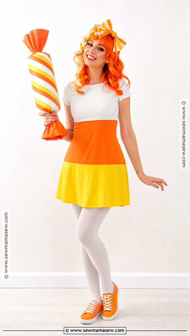 Candy Corn Costume With Color Block Dress - 35 strawberry shortcake characters costumes