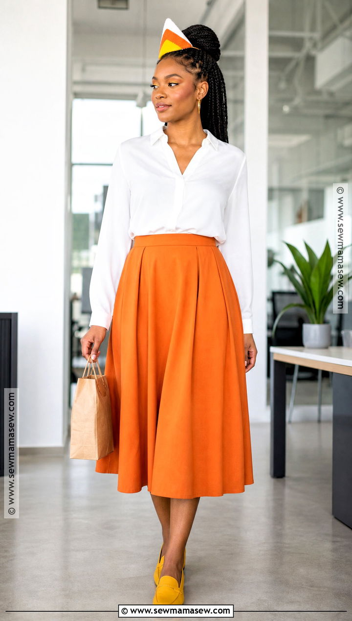 Candy Corn Costume With Color Blocks - 35 easy halloween costumes for work