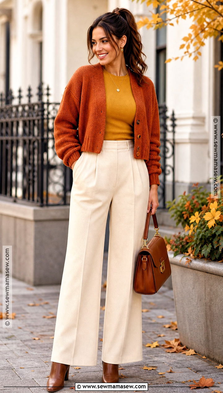 Candy Corn Halloween Outfit With Color Blocking - 30 Halloween Fashion Outfits