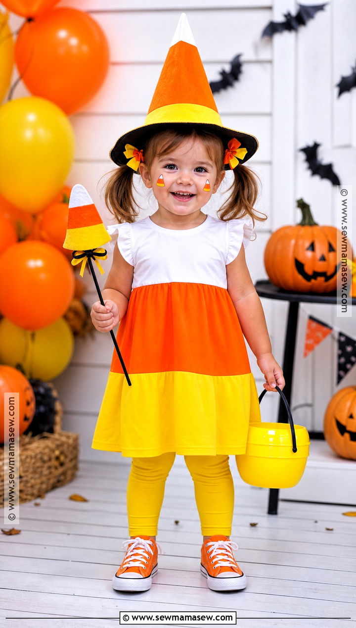Candy Corn Toddler Witch Costume - 30 toddler witch costumes