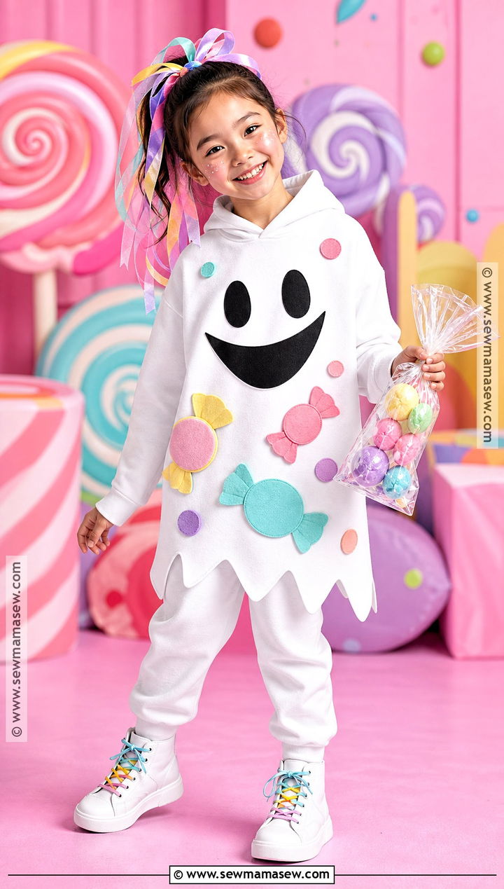Candy Ghost Costume - 35 ghost costume ideas for kids