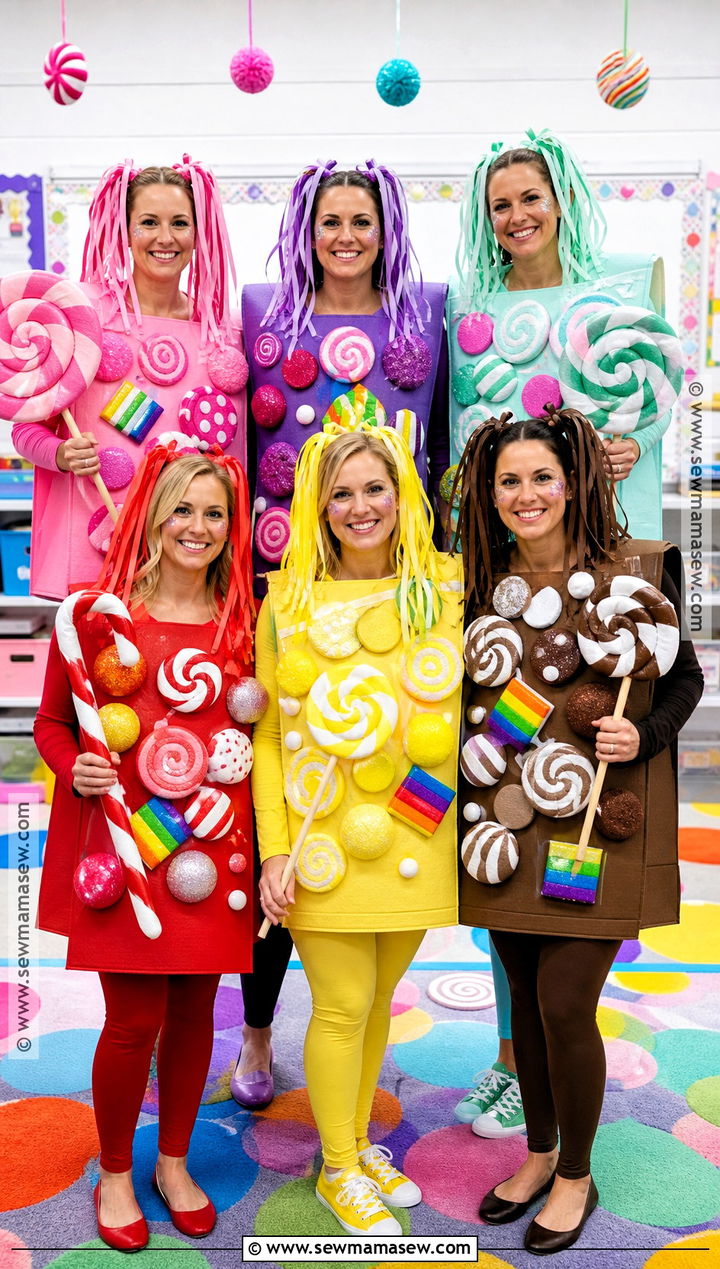 Candy Land Teacher Group Costume - 35 teacher halloween costumes group