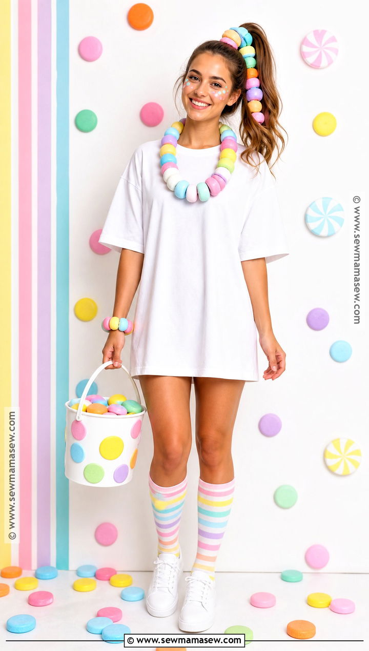 Candy Necklace Girl Costume - 30 Candy Girl Halloween Costume Ideas
