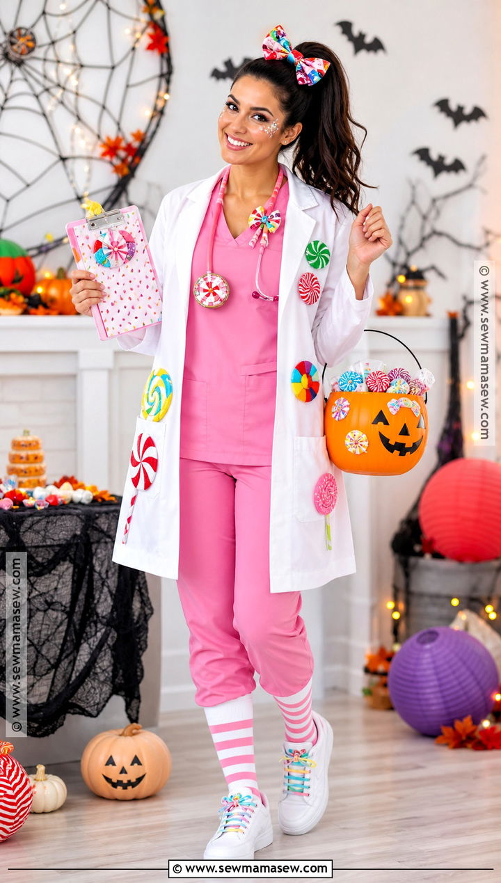 Candy Nurse Costume - 30 nurse outfit halloween ideas