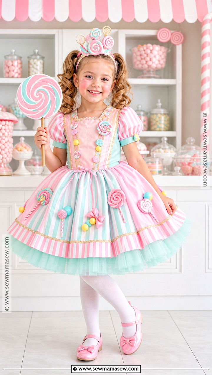 Candy Princess Costume With Pastel Dress - 30 princess dress up ideas