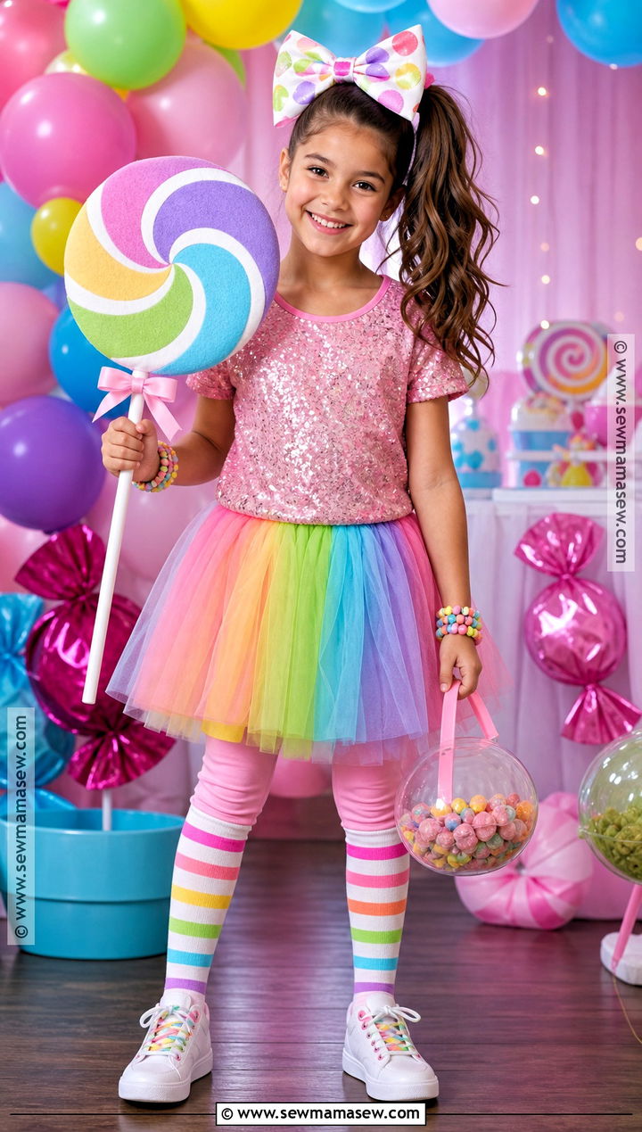 Candy Rainbow Tutu Costume - 30 jojo siwa costume ideas