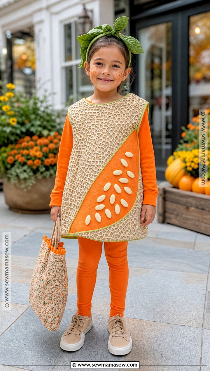 Cantaloupe Costume For Kids - 30 fruit costumes for kids