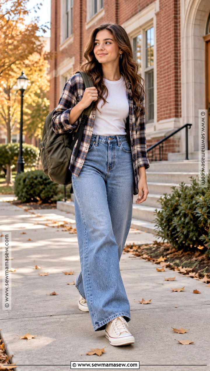 Canvas High Tops With Wide Leg Jeans - 25 Shoes For Back To School