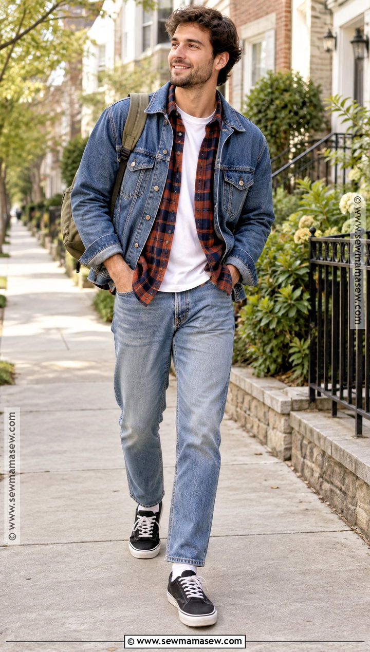 Canvas Sneakers With Flannel Shirt - 15 mens fall sneakers