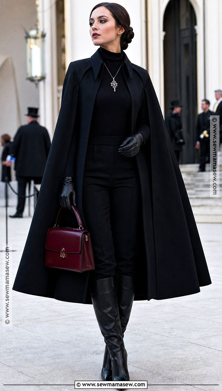Cape Coat Vampire Outfit - 35 vampire outfit ideas