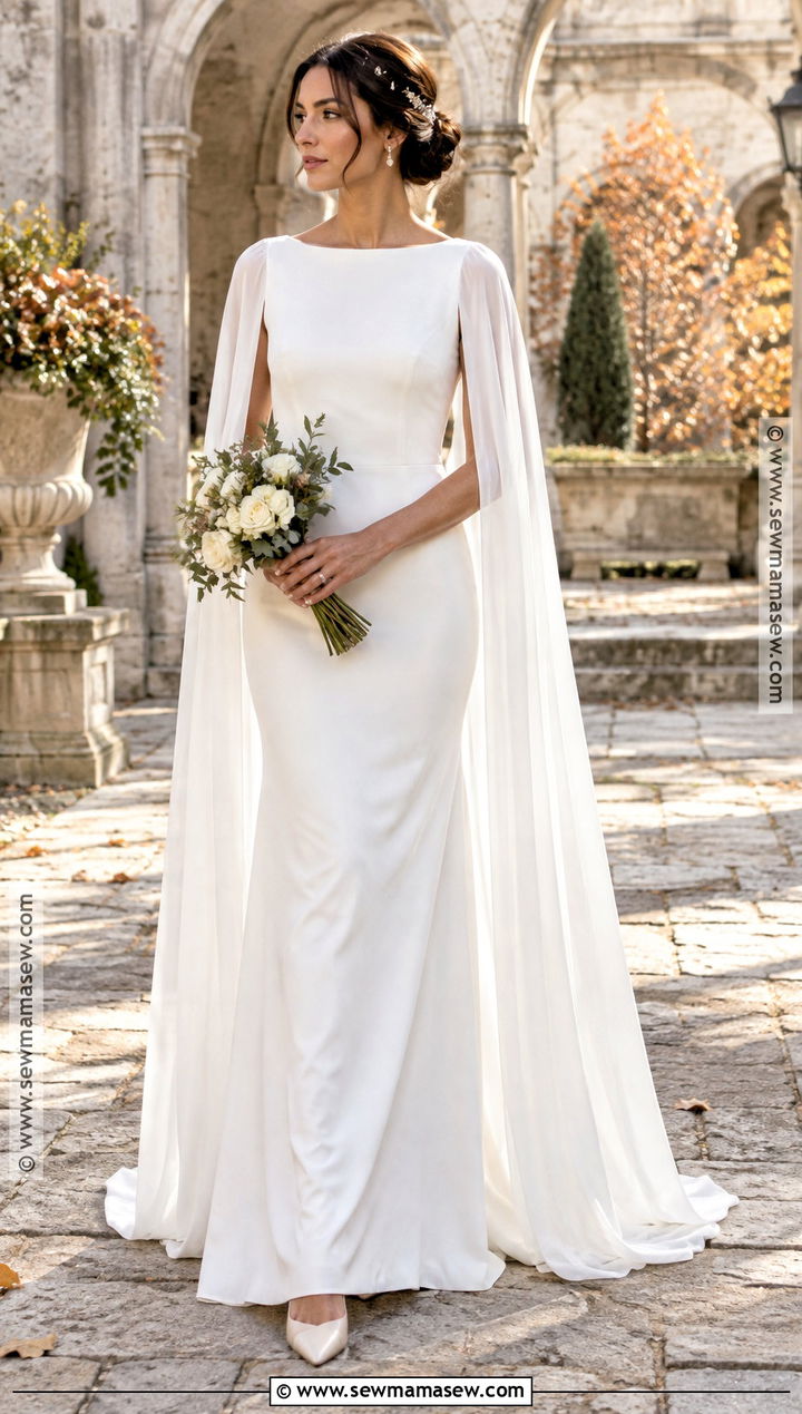Cape Sleeve Bridal Gown - 15 Fall 2026 Bridal Gowns