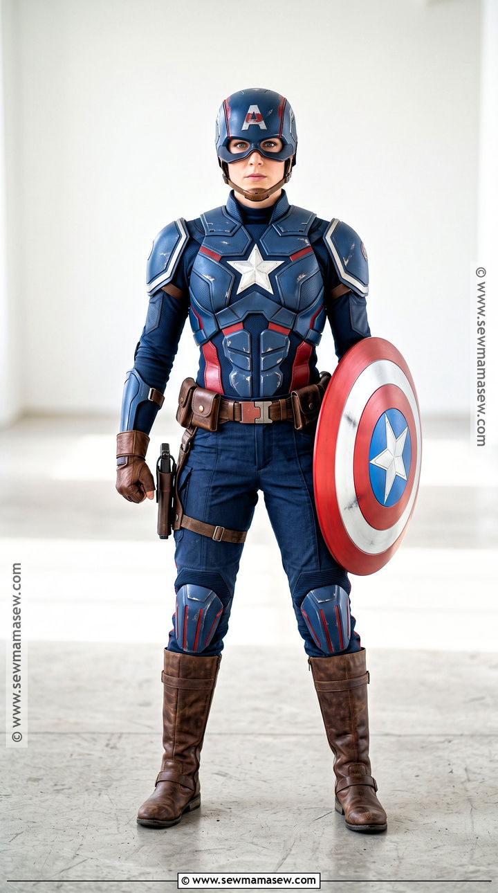 Captain America Blue Armor Cosplay - 30 Cosplay Armor Ideas