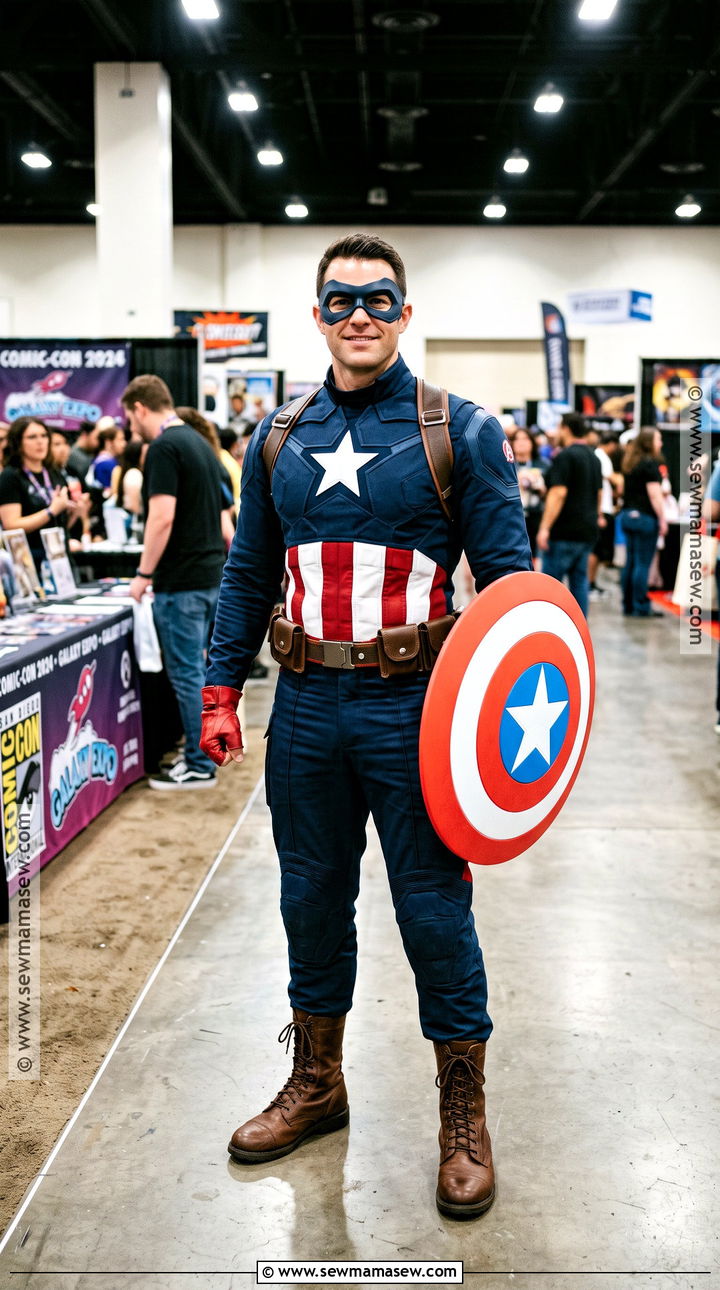 Captain America Costume With Foam Shield - 40 superhero costume ideas