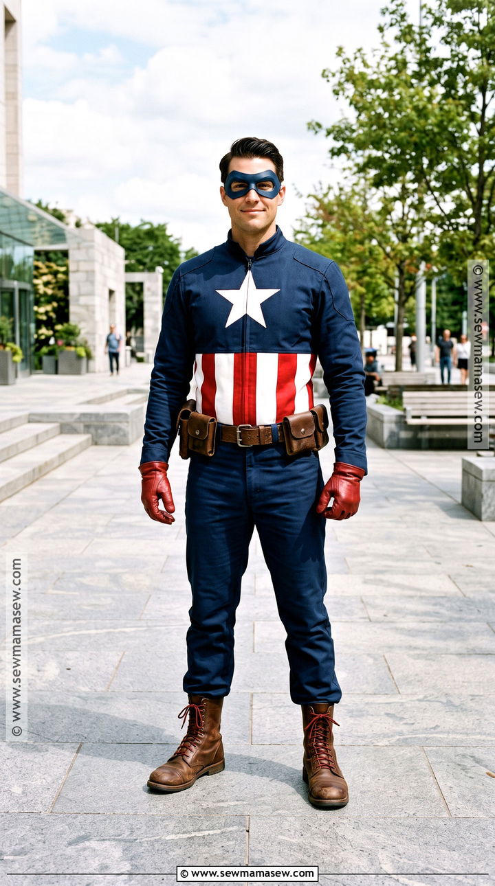 Captain America Costume With Star Jacket - 30 superhero costume ideas