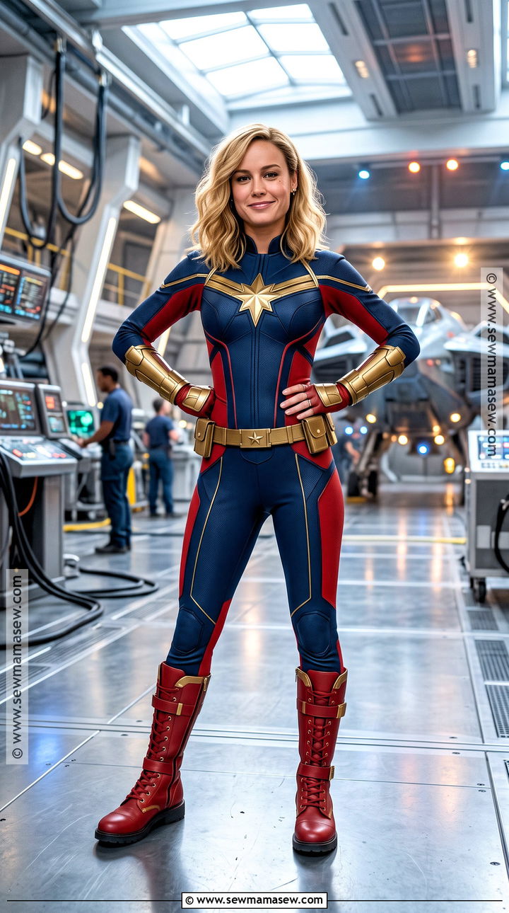 Captain Marvel Red And Blue Costume - 40 blonde costume ideas