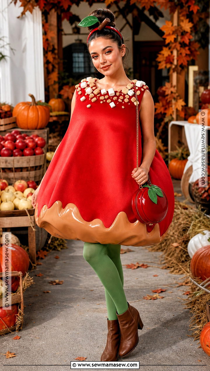 Caramel Apple Costume - 35 candy costume ideas