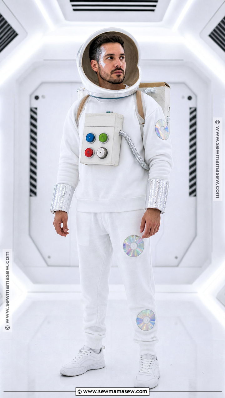 Cardboard Astronaut Costume - 30 recycled costume ideas for men
