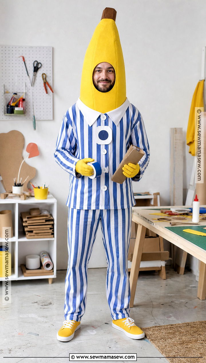 Cardboard Bananas In Pajamas Costume - 30 bananas in pajamas costume